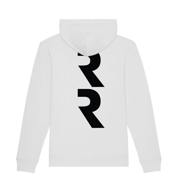 Riku Rajamaa Logo Hoodie White Back.jpg